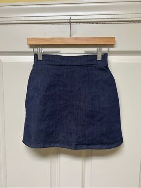 THML Dark Indigo Denim Mini Skirt SIZE XS